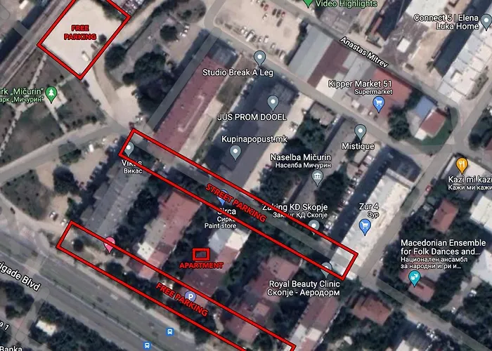 Primestay Duplex Retreat - Free Parking Apartment Skopje